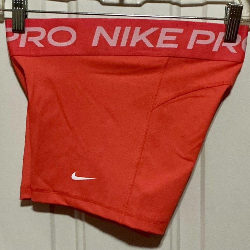 Nike Pro Coral Orange Training Shorts